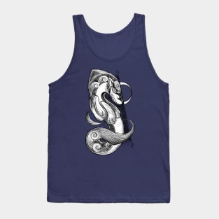 Free Spirit - Wolf Abstract Artwork Tank Top